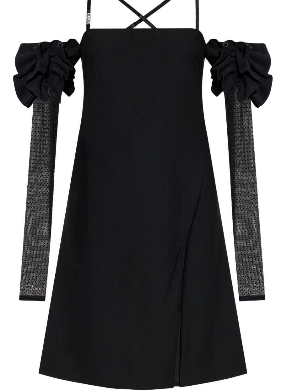 Affordable Women Couture dress Versace Jeans mini off-shoulder 0719